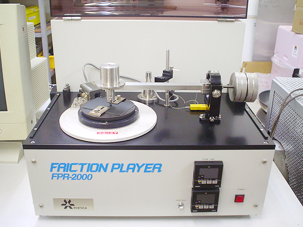 ピンオンディスク式摩擦係数測定