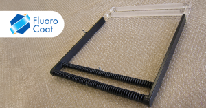 Fluoropolymer coating for quartz components