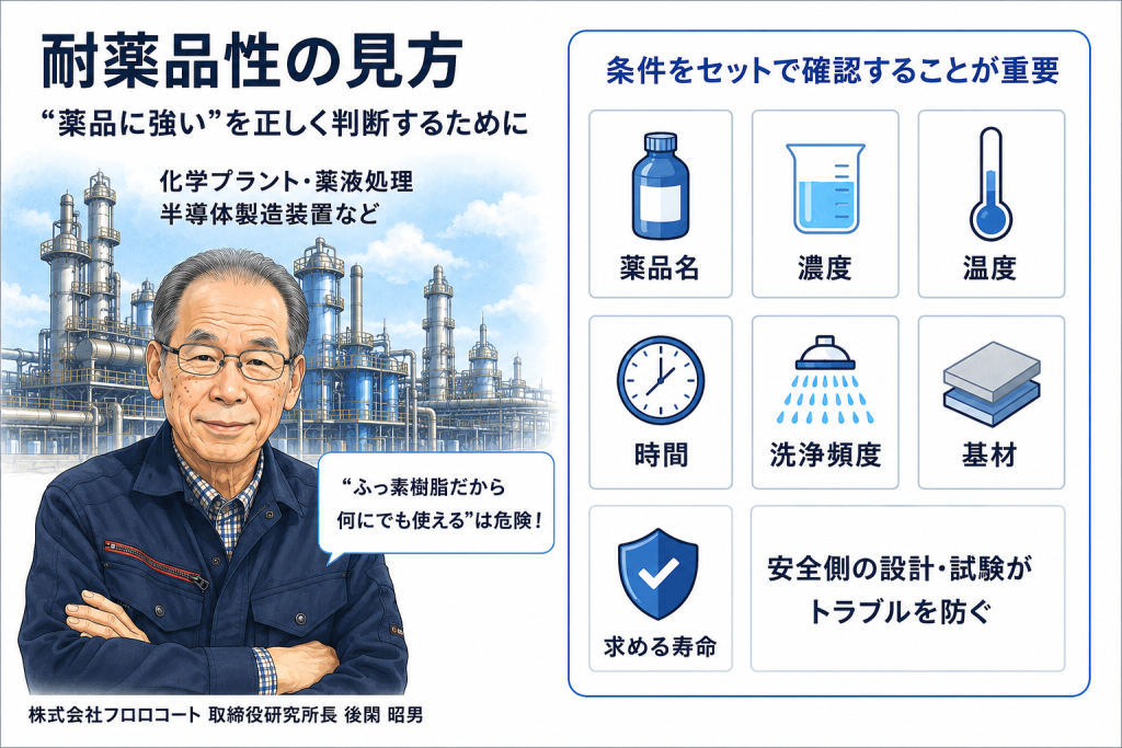 耐薬品性の見方