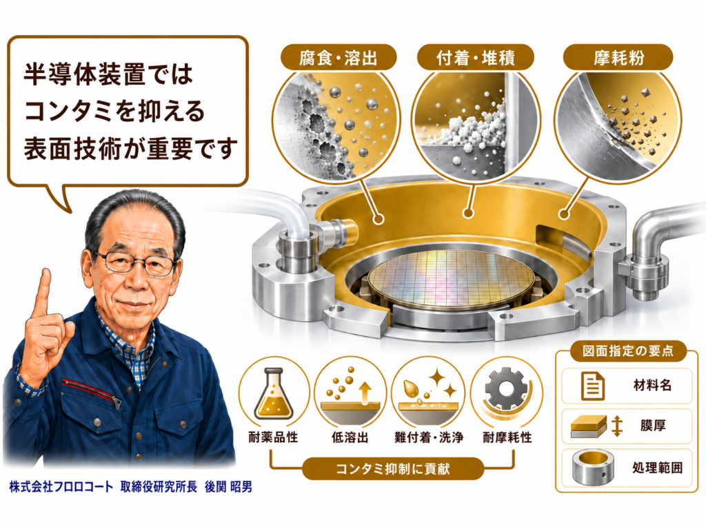 半導体装置のコンタミ抑制技術